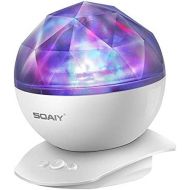 Aurora Night Light Projector Lights, Soaiy, 8 Changing Aurora and 360°Rotatable, 1h Auto closes , Built-in Speaker, for kids or Adults to Sleep Soothe, Insomniac and Anxious Relax,