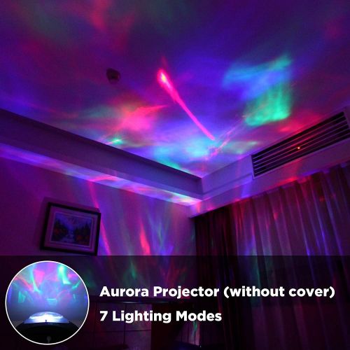  SOAIY Bluetooth LED Colour Changing Night Light Projector Lamp Polar Light Projection Sleeping Light with Remote Control Timer Installed Natural Sounds for Bedroom Childrens Room B