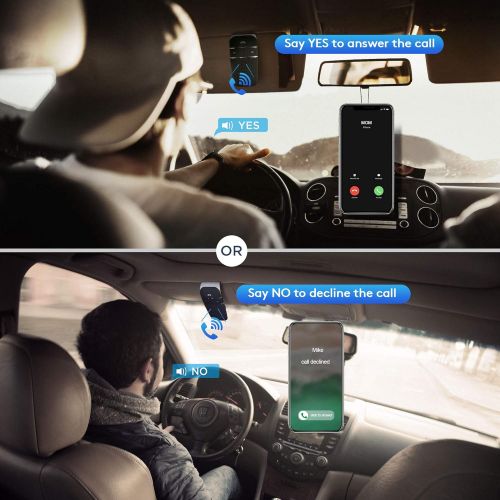  [아마존베스트]-Service-Informationen SOAIY S-32 Bluetooth In-Car Speakerphones Voice Commands Hands-free Multipoint Pairing Wireless Speakerphones with Car Charger