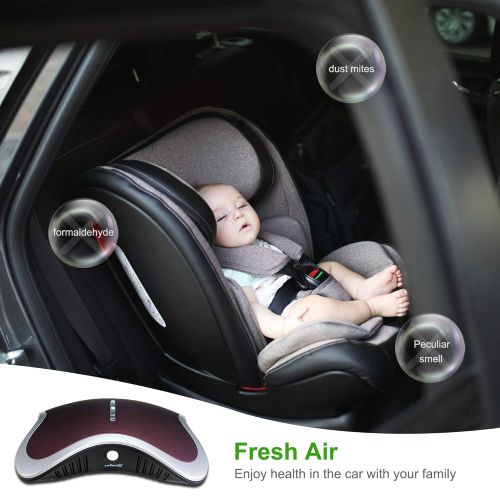  SOARING Car Air Purifier,Car Air Freshener HEPA with Cigarette Adapter USB Ports Remove Cigarette Smoke,Dust,Pollen and Bad Odors for Auto or RV