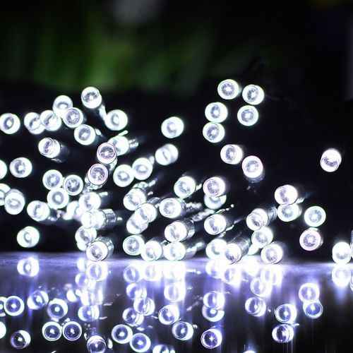  SOCO Outdoor Solar Christmas String Lights Ambiance Lighting 72ft 200 LED Waterproof Solar Fairy Mini String Lights Decoration for Thanksgiving, Patio, Gardens, Homes, Party, Wedding, H