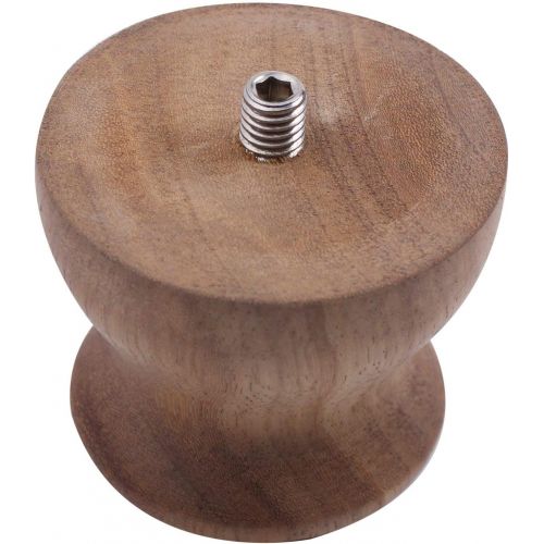  SODIAL 304 Steel Coffee Tamper Dispenser Wooden Handle Espresso 53MM Coffee Machine Powder Hammer