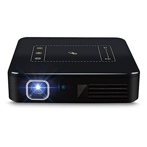  SODIAL Android 7.1 Pocket Mini Projector D13 4K Smart TouchPad Pico DLP Portable LED WiFi Bluetooth 8000mAh Battery Home Theater(US Plug)