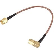 [아마존베스트]SODIAL(R) 6 SMA Male to SMA Right Angle Male Plug Jumper Pigtail Cable RG316