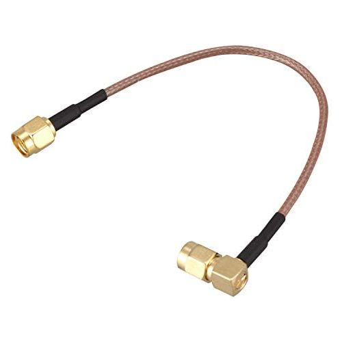  [아마존베스트]SODIAL(R) 6 SMA Male to SMA Right Angle Male Plug Jumper Pigtail Cable RG316