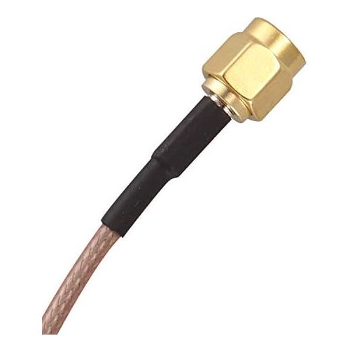  [아마존베스트]SODIAL(R) 6 SMA Male to SMA Right Angle Male Plug Jumper Pigtail Cable RG316