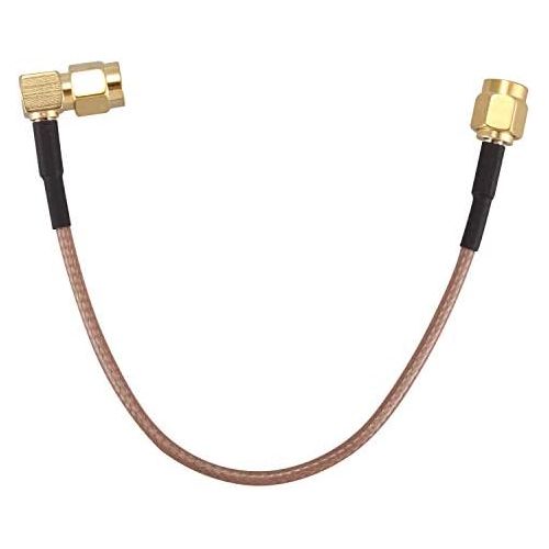  [아마존베스트]SODIAL(R) 6 SMA Male to SMA Right Angle Male Plug Jumper Pigtail Cable RG316