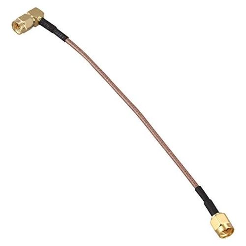  [아마존베스트]SODIAL(R) 6 SMA Male to SMA Right Angle Male Plug Jumper Pigtail Cable RG316