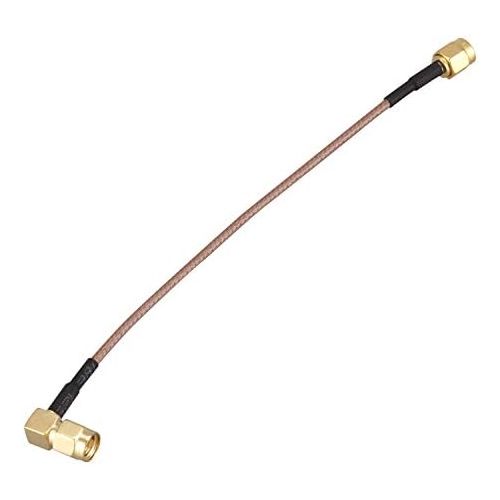  [아마존베스트]SODIAL(R) 6 SMA Male to SMA Right Angle Male Plug Jumper Pigtail Cable RG316