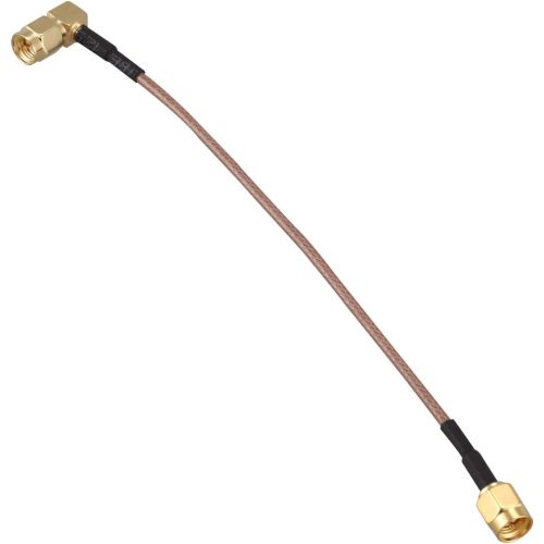  [아마존베스트]SODIAL(R) 6 SMA Male to SMA Right Angle Male Plug Jumper Pigtail Cable RG316