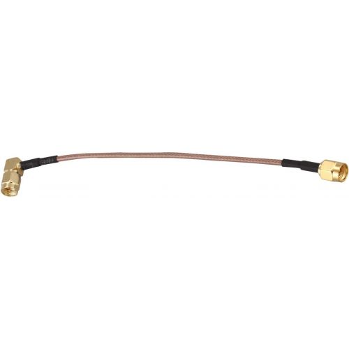  [아마존베스트]SODIAL(R) 6 SMA Male to SMA Right Angle Male Plug Jumper Pigtail Cable RG316