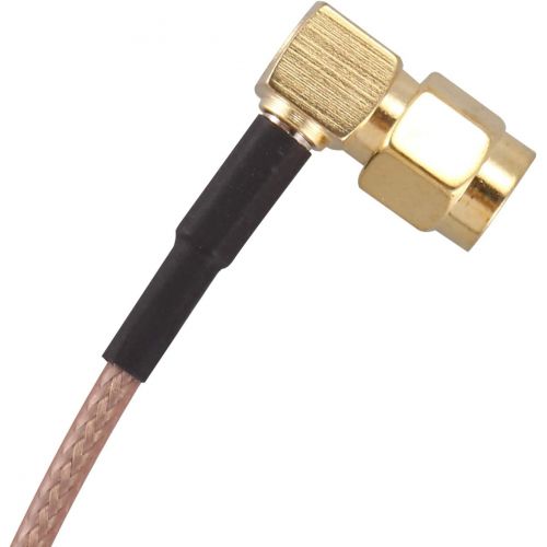  [아마존베스트]SODIAL(R) 6 SMA Male to SMA Right Angle Male Plug Jumper Pigtail Cable RG316