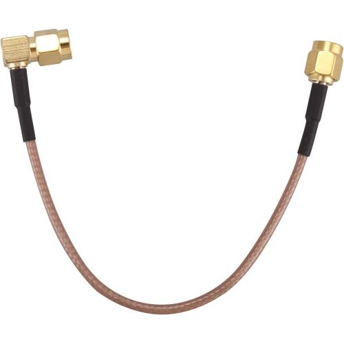  [아마존베스트]SODIAL(R) 6 SMA Male to SMA Right Angle Male Plug Jumper Pigtail Cable RG316