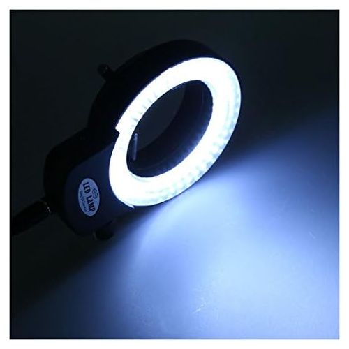  [아마존베스트]SODIAL (R) 144LED Microscope Ring Light Ring 0-100% Adjustable Torch for Microscope Ring Light