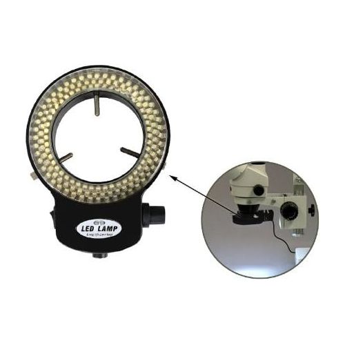  [아마존베스트]SODIAL (R) 144LED Microscope Ring Light Ring 0-100% Adjustable Torch for Microscope Ring Light