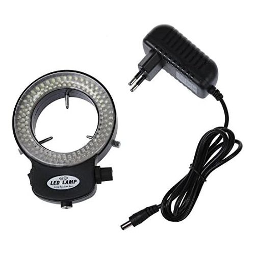  [아마존베스트]SODIAL (R) 144LED Microscope Ring Light Ring 0-100% Adjustable Torch for Microscope Ring Light