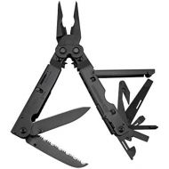 [아마존베스트]SOG Multitool Pliers - PowerAssist Black Oxide Multi Tool Pocket Knife and Utility Tool Set w/ 16 Lightweight Specialty Tools and EDC Sheath (B66N-CP)