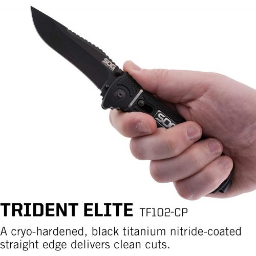  [아마존베스트]SOG Pocket Rescue Knife - Trident Elite Tactical