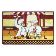 SOHO Kitchen Chef Kitchen Rug Mat 18 x 28 Inches with Non Skid Back