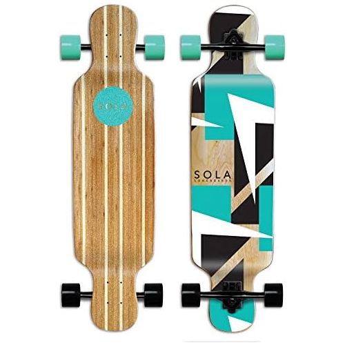  SOLA Bamboo Premium graphic design Complete longboard Skateboard - 36 to 38 inch