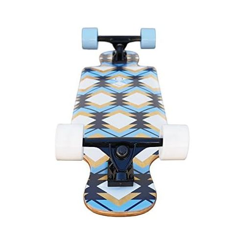  SOLA Bamboo Premium Graphic Design Complete Longboard Skateboard - 36 to 38 inch