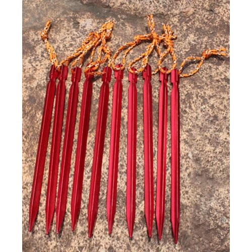  SOLEADER Tent Stakes Heavy Duty, Tent Pegs, 9 Inch, Aluminum, Utralight, Extra Long, for Camping Beach Hammock Tarp Shelter Cannopy