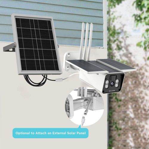  [아마존베스트]SOLIOM S90 Wireless Security Camera Outdoor Solar Battery Powered,1080P Wireless IP Home Camera with Night Vision, Two-Way Audio and Accurate Motion Detection