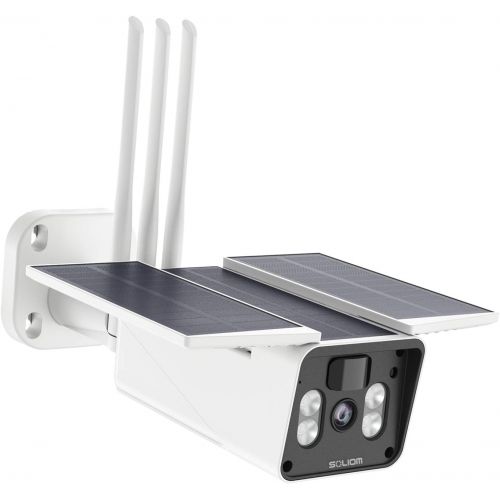  [아마존베스트]SOLIOM S90 Wireless Security Camera Outdoor Solar Battery Powered,1080P Wireless IP Home Camera with Night Vision, Two-Way Audio and Accurate Motion Detection
