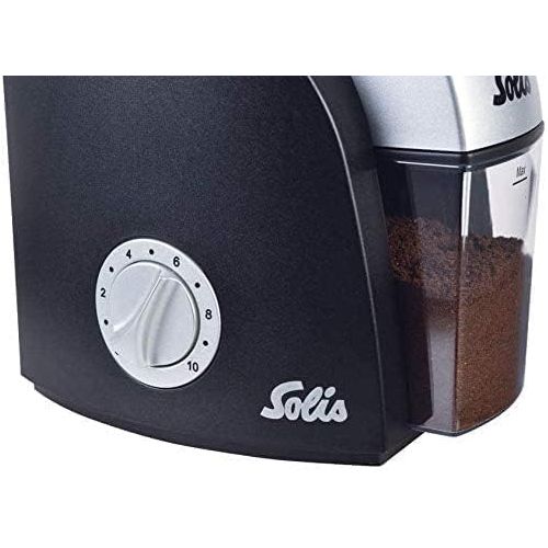  Solis Scala Compact Conical-Burr Coffee Grinder, Black