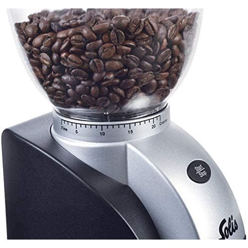  Solis Scala Compact Conical-Burr Coffee Grinder, Black