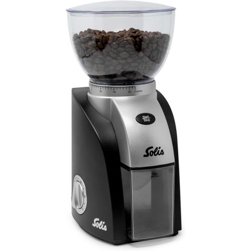  Solis Scala Compact Conical-Burr Coffee Grinder, Black