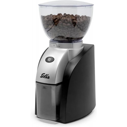  Solis Scala Compact Conical-Burr Coffee Grinder, Black