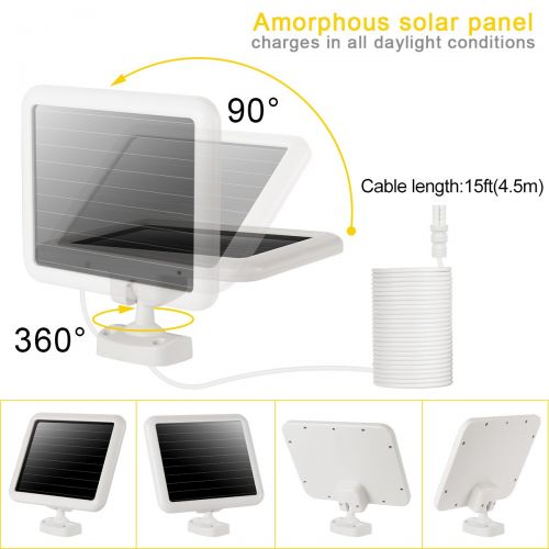  [아마존 핫딜]  [아마존핫딜]SOLLA 950LM Bewegung Sensor Solar Sicherheitslicht, 5000K Tageslicht, Doppelkopf Multi-Winkel justierbar, kompaktes modisches Design fuer Garage, Garten, unzureichender Sonnenschein