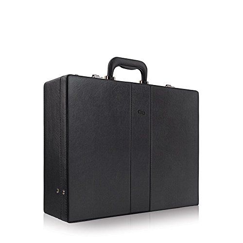  SOLO Solo Grand Central Attache, Hard-sided with Combination Locks, Black