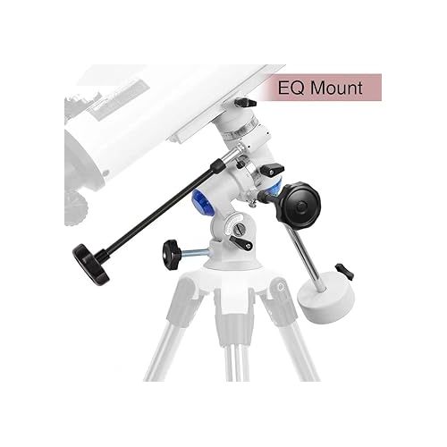  Telescopes for Adults, 70mm Aperture and 700mm Focal Length Professional Astronomy Refractor Telescope for Kids and Beginners - with EQ Mount, 2 Plossl Eyepieces and Smartphone Adapter