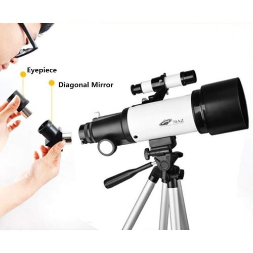  [아마존베스트]SOLOMARK Telescope for Kids and Beginners Travel Scope 70mm Apeture 400mm AZ Mount - with Backpack to Carry Easily - Travel Telescope to View Moon and Planet