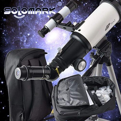  [아마존베스트]SOLOMARK Telescope for Kids and Beginners Travel Scope 70mm Apeture 400mm AZ Mount - with Backpack to Carry Easily - Travel Telescope to View Moon and Planet