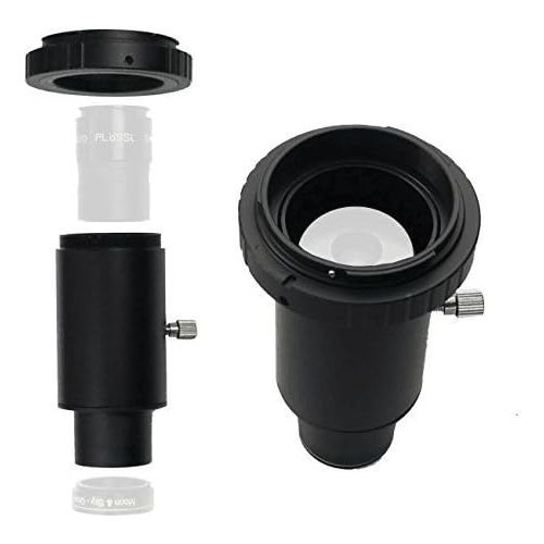  Solomark 1.25 Inch Telescope Camera Adapter with T-Ring for Canon to Take Photos