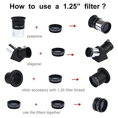  Solomark 1.25 Inch Telescope Moon and Skyglow Filter