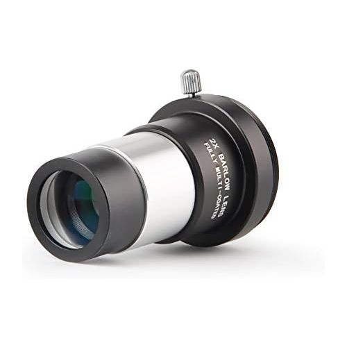  Solomark 1.25 2X Barlow Lens Metal with M42x0.75 Thread Camera Interface for Telescopes