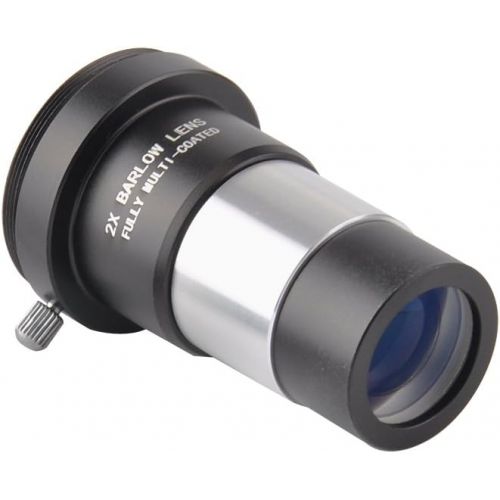  Solomark 1.25 2X Barlow Lens Metal with M42x0.75 Thread Camera Interface for Telescopes