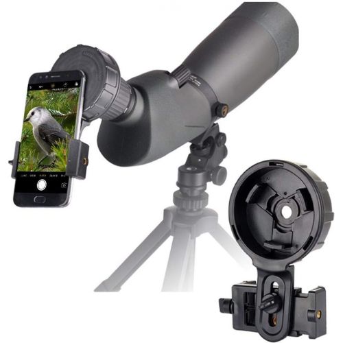  SOLOMARK Universal Cell Phone Spotting Scope Mount Big Type Photography Adapter Mount Work with Binoculars Monocular Spotting Scope Telescope for iPhone 6Plus Samsung HTC LG and More