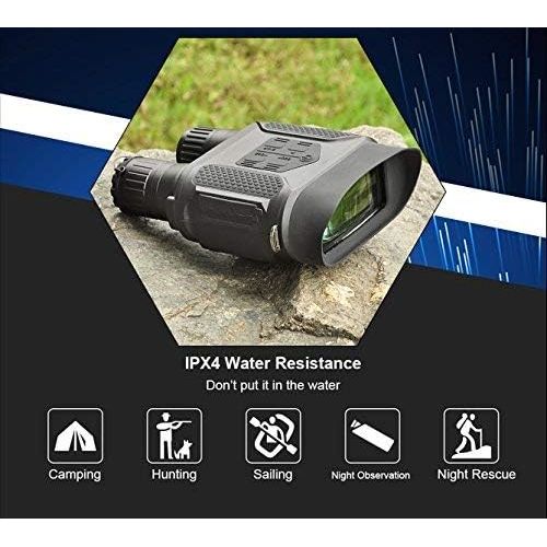  [아마존베스트]SOLOMARK Night Vision Binoculars Hunting Binoculars-Digital Infrared Night Vision Hunting Binocular with Large Viewing Screen Can Take Day or Night IR Photos & Video from 400m/1300