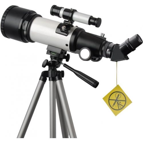  SOLOMARK Telescope 70mm Apeture Travel Scope 400mm AZ Mount - Good Partner to View Moon and Planet - Good Travel Telescope with Backpack for Kids and Beginners