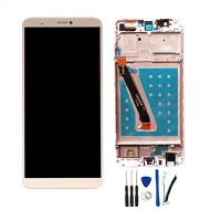 SOMEFUN LCD Display Screen digitizer Touch glass Assembly For Huawei P Smart FIG-LX1 FIG-L211/Enjoy 7S 5.65replacement gold w/frame