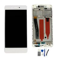 SOMEFUN With Frame LCD Display Screen digitizer Touch Assembly For Huawei Honor 6C DIG-L01 / Nova Smart DIG-L21HN replacement white w/frame