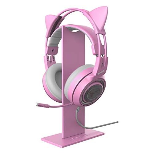  [아마존베스트]SOMIC Pink Headphone Stand Gaming Headset Holder with Solid Base and Flexible Earphone Hanger with Supporting for All Headphones Size