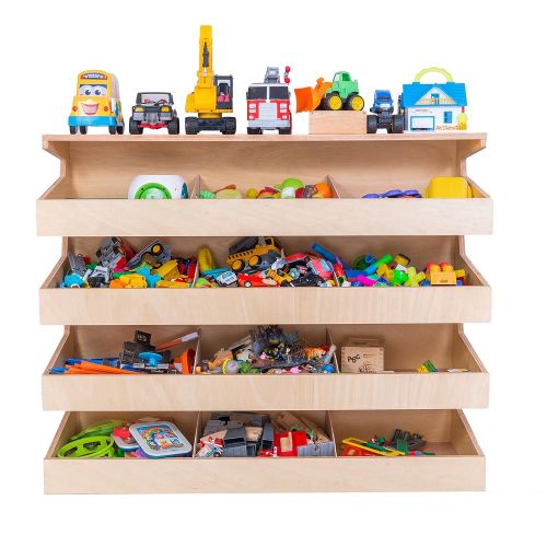  SOMOS Design Kids Toy Organizer. Storage Unit with 12 Shelves compartments for Children