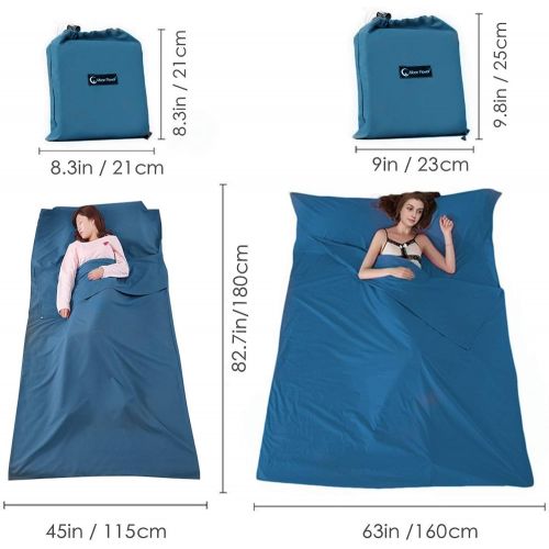  SOMOYA Sleeping Bag Liners Lightweight Travel Camping Sheet Sleep Bag Liner Adults Lightweight Warm Weather Hotel Compact Portable Sleeping Sack Indoor Outdoor Hostels Traveling Backpacki