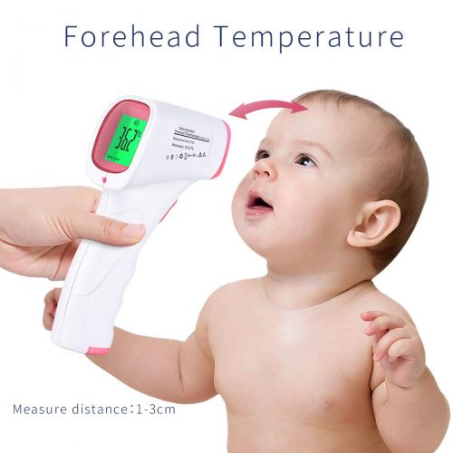  SONARIN High Precision Infrared Forehead Thermometer Digital Medical for Baby and Adults,Contactless,Measurable Object,Clinical Monitoring,Instant Reading,CE and FDA Certified(Pink